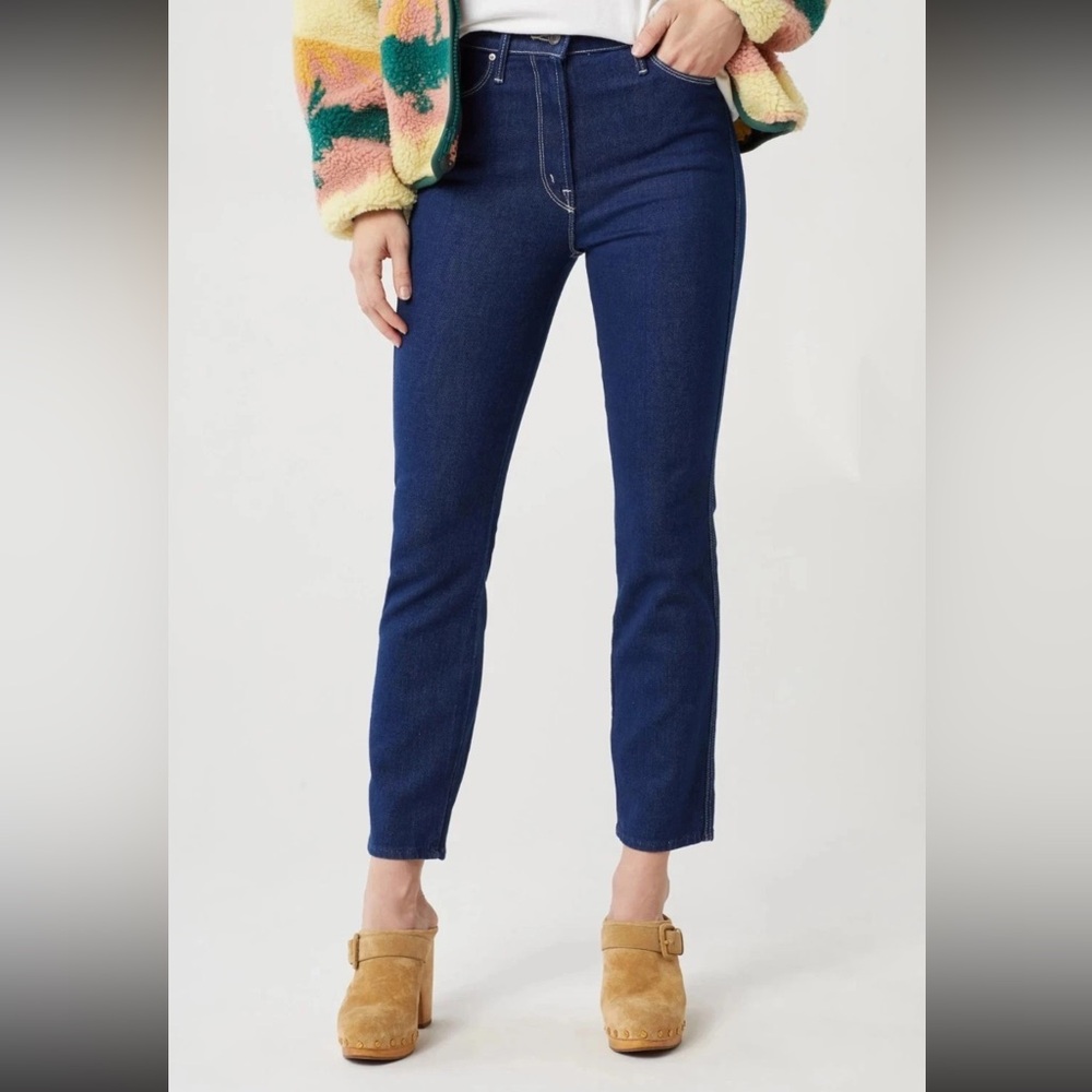 NWOT MOTHER The Double Dazzler Ohh La La Straight Leg Jeans 25 Basic